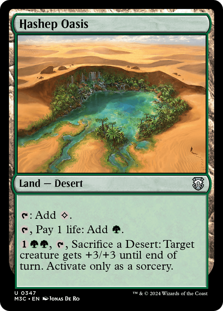 Hashep Oasis (Ripple Foil) [Modern Horizons 3 Commander] - Destination Retro
