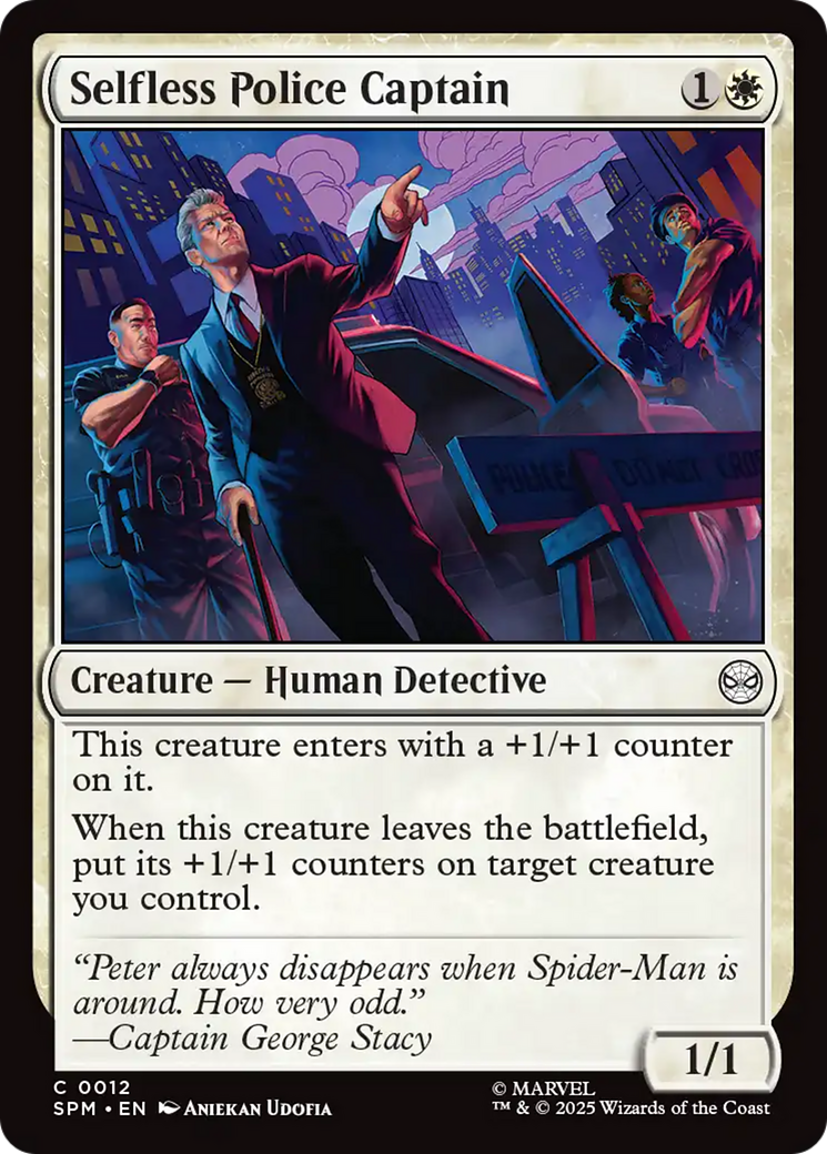 Selfless Police Captain [Marvel's Spider-Man] - Destination Retro