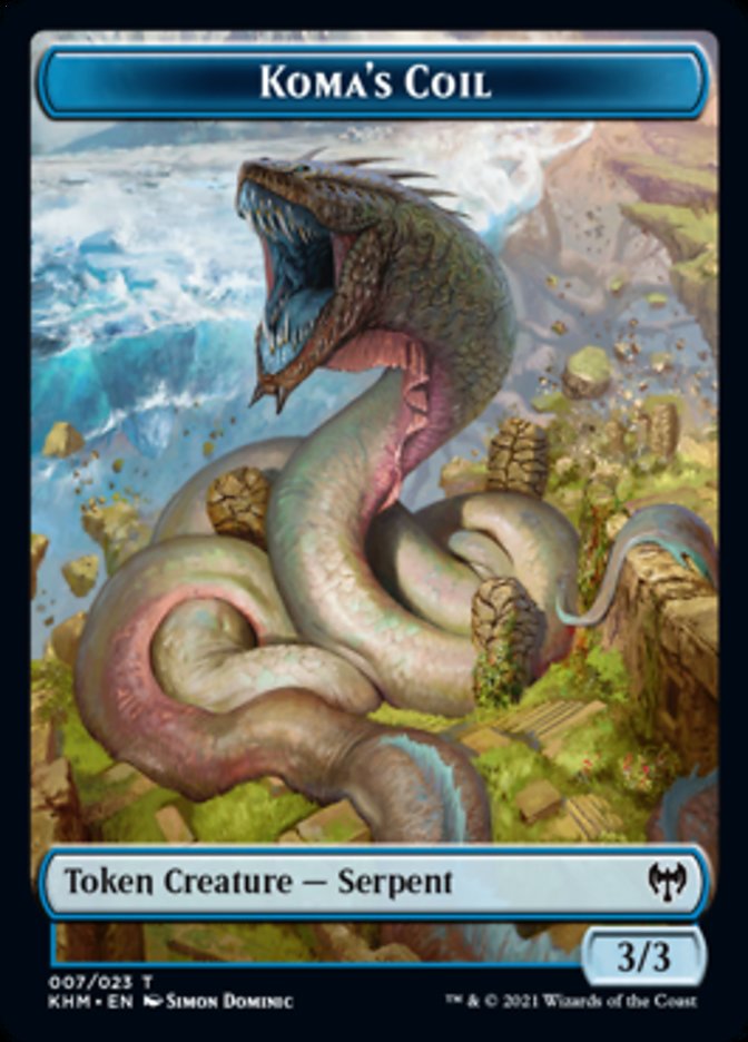 Koma's Coil Token [Kaldheim Tokens] - Destination Retro