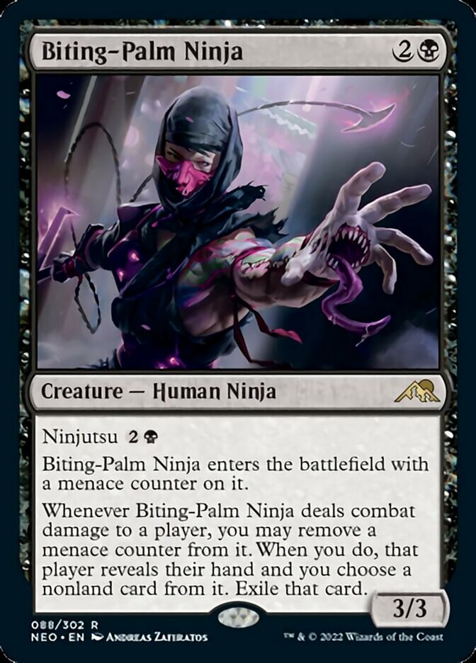 Biting-Palm Ninja [Kamigawa: Neon Dynasty] - Destination Retro