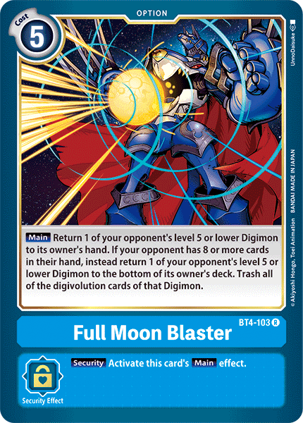 Full Moon Blaster [BT4-103] [Great Legend] - Destination Retro