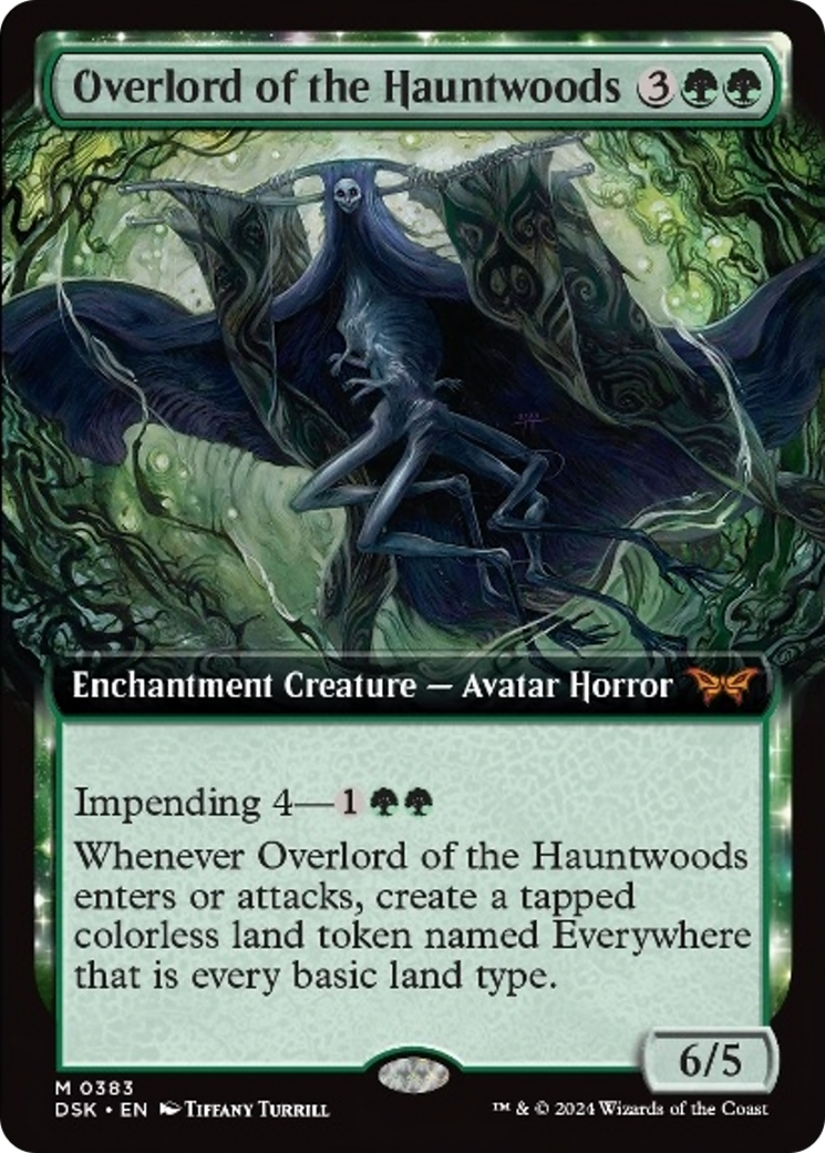 Overlord of the Hauntwoods (Extended Art) [Duskmourn: House of Horror] - Destination Retro