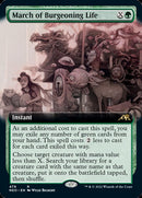 March of Burgeoning Life (Extended Art) [Kamigawa: Neon Dynasty] - Destination Retro