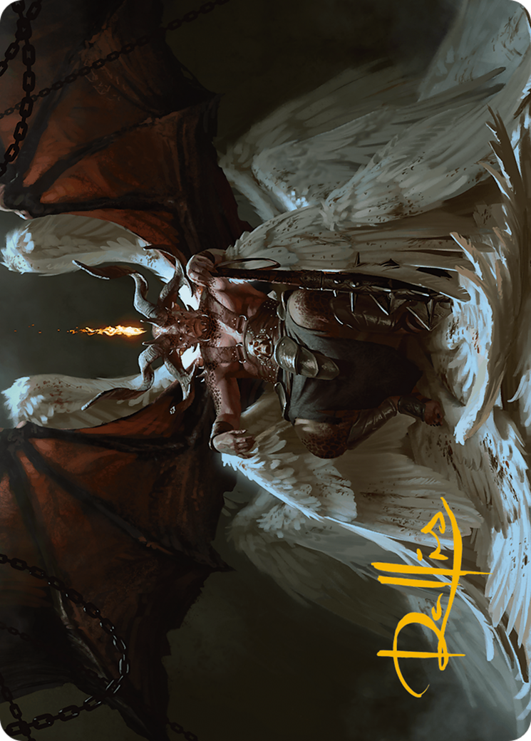 Shilgengar, Sire of Famine Art Card (Gold-Stamped Signature) [Modern Horizons 3 Art Series] - Destination Retro