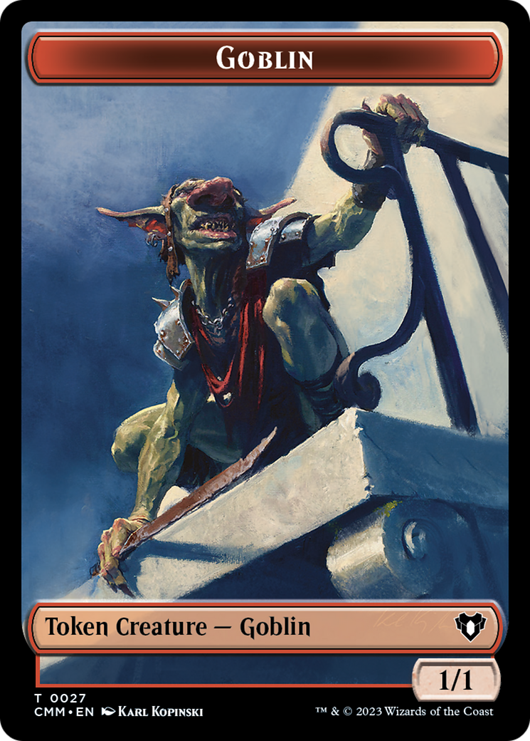 Saproling // Goblin Double-Sided Token [Commander Masters Tokens] - Destination Retro