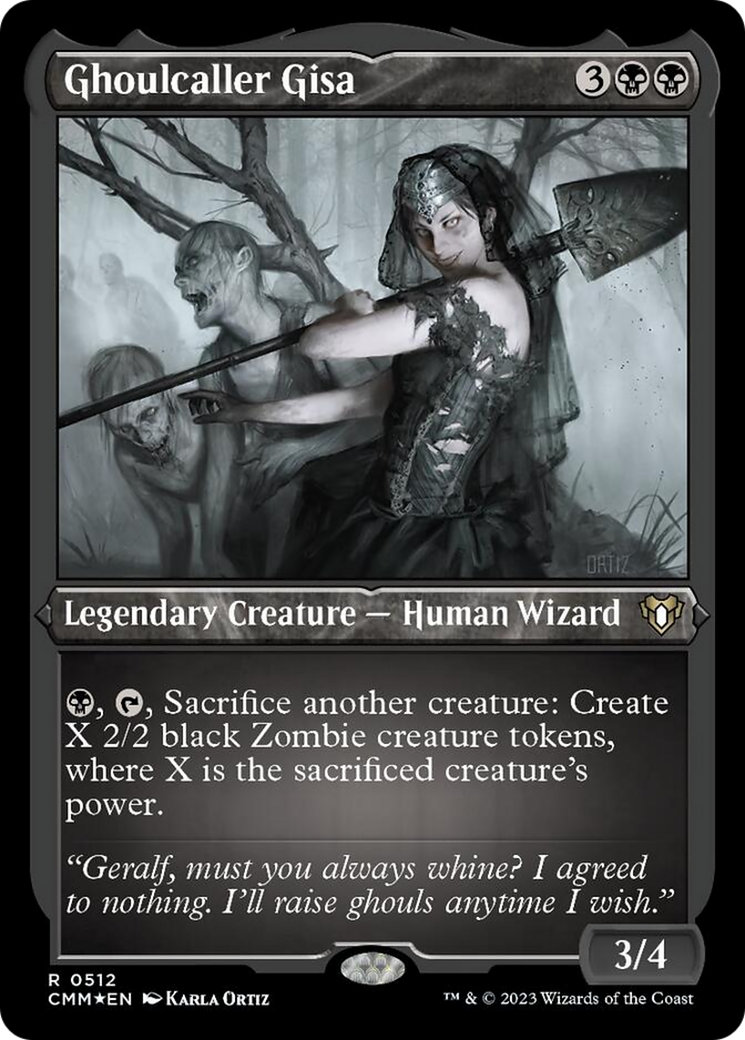 Ghoulcaller Gisa (Foil Etched) [Commander Masters] - Destination Retro