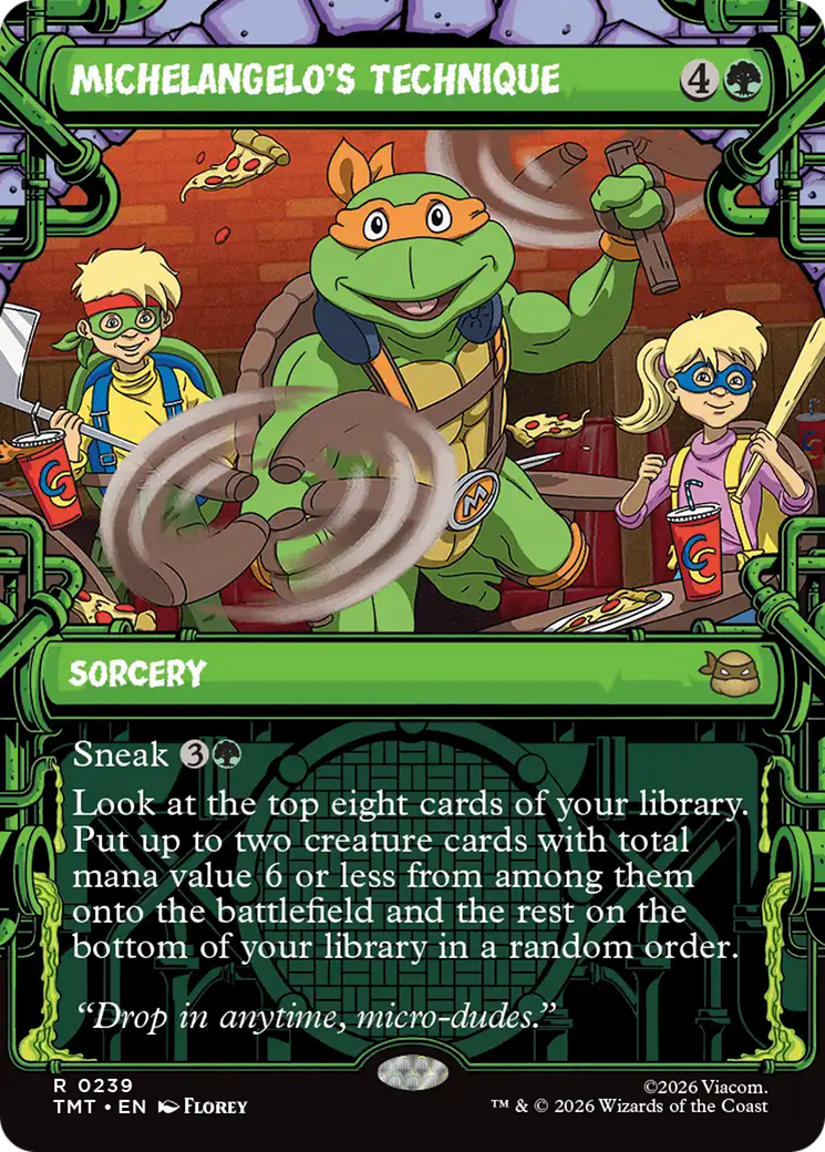 Michelangelo's Technique (Showcase) [Teenage Mutant Ninja Turtles] - Destination Retro