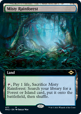 Misty Rainforest (Extended Art) [Modern Horizons 2] - Destination Retro