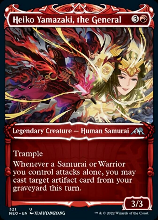 Heiko Yamazaki, the General (Showcase Samurai) [Kamigawa: Neon Dynasty] - Destination Retro