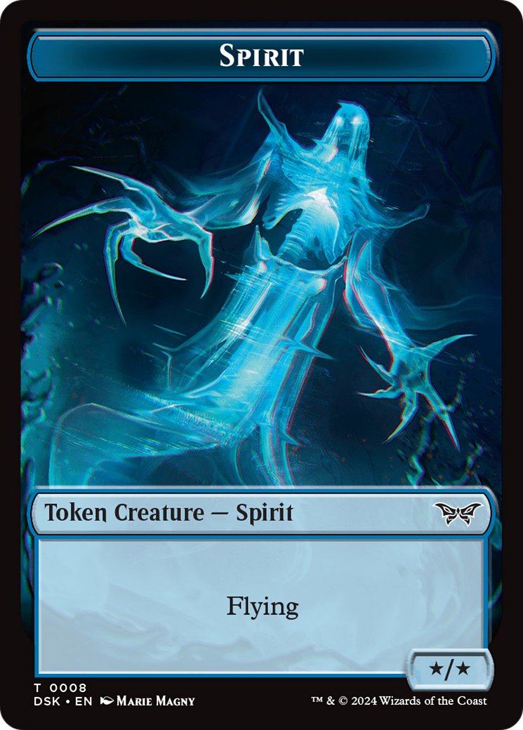 Spirit (0008) Token [Duskmourn: House of Horror Tokens] - Destination Retro