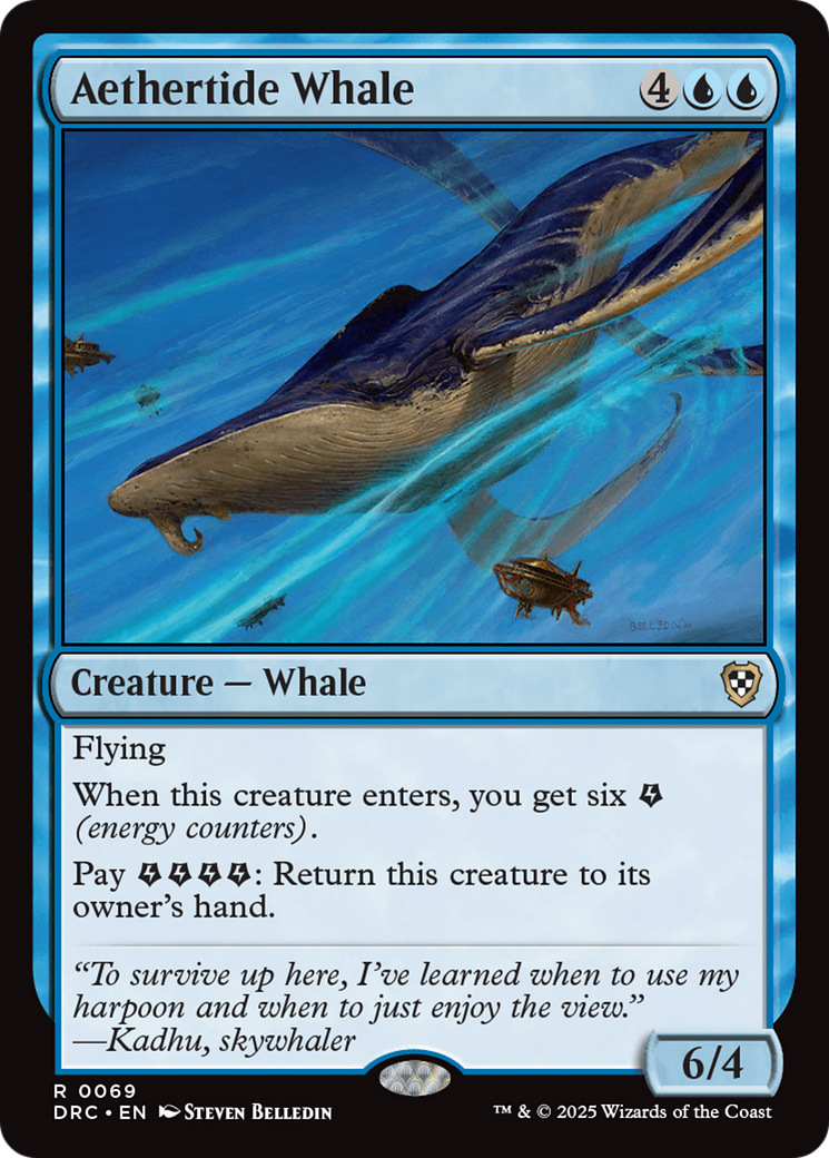 Aethertide Whale [Aetherdrift Commander] - Destination Retro