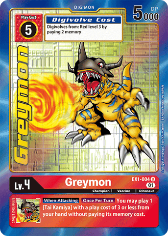 Greymon [EX1-004] (Alternate Art) [Classic Collection] - Destination Retro