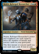 Melek, Reforged Researcher [Murders at Karlov Manor Prerelease Promos] - Destination Retro