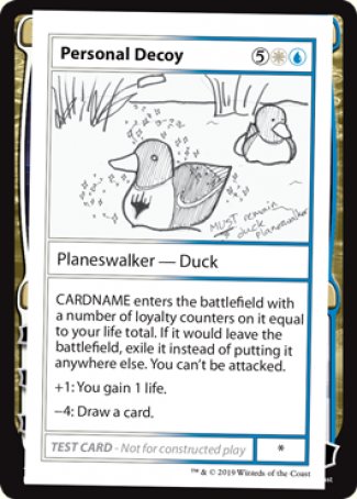 Personal Decoy (2021 Edition) [Mystery Booster Playtest Cards] - Destination Retro