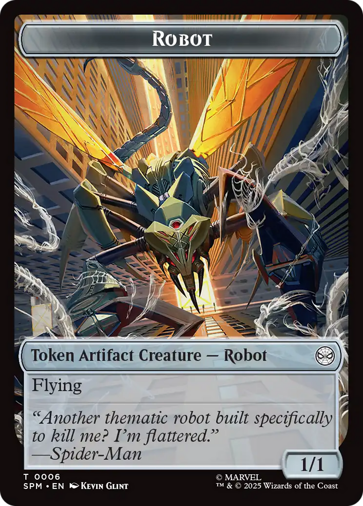 Food // Robot Double-Sided Token [Marvel's Spider-Man Tokens] - Destination Retro