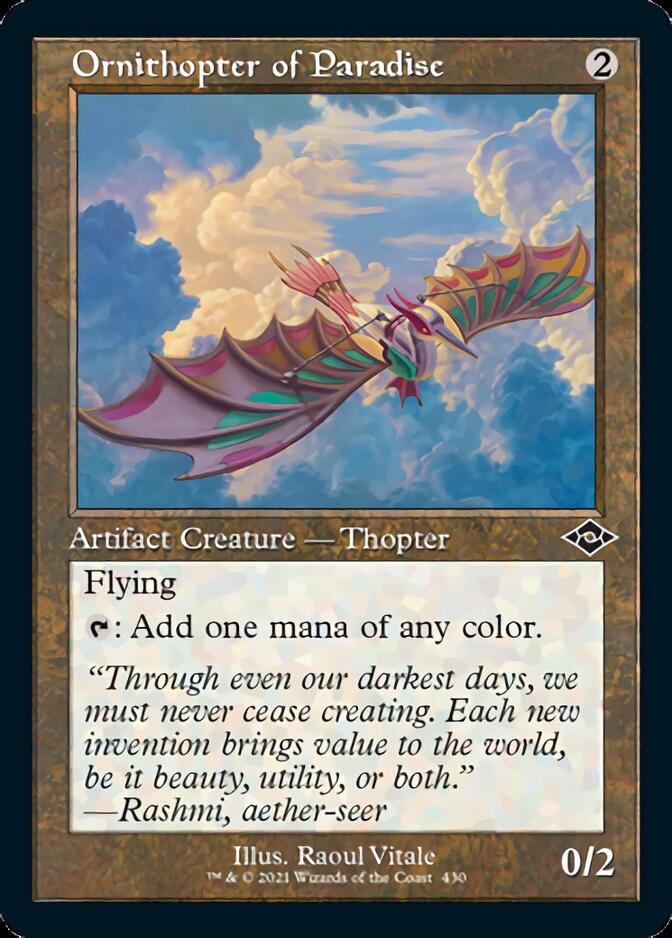 Ornithopter of Paradise (Retro Foil Etched) [Modern Horizons 2] - Destination Retro