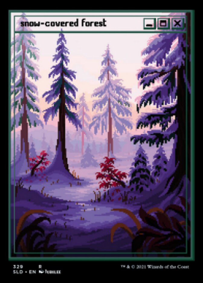 Snow-Covered Forest (Foil Etched) [Secret Lair Drop Series] - Destination Retro