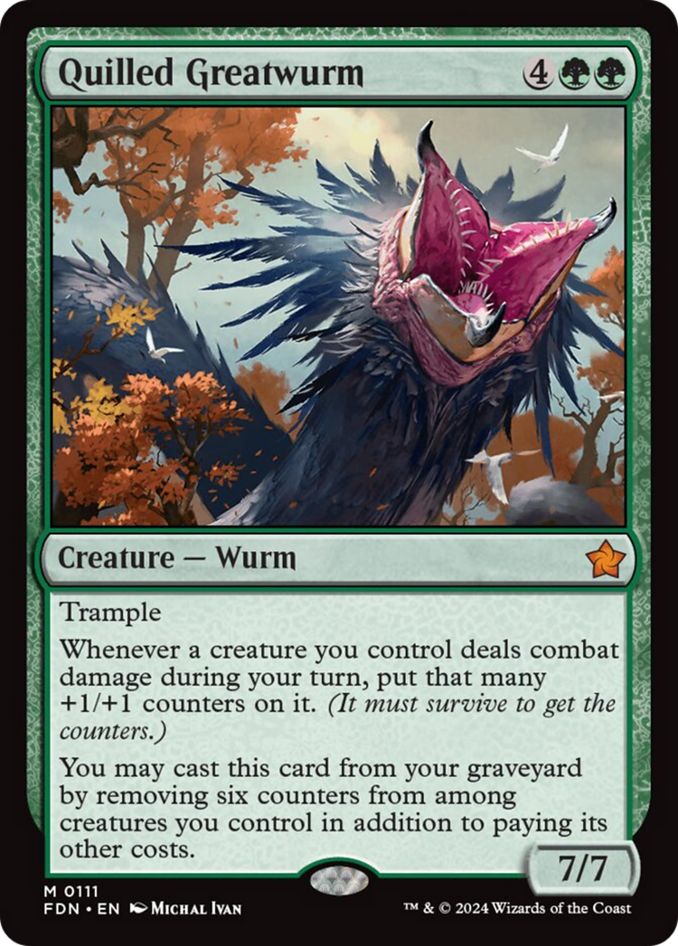 Quilled Greatwurm [Foundations] - Destination Retro