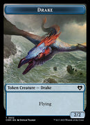Spirit (0010) // Drake Double-Sided Token [Commander Masters Tokens] - Destination Retro