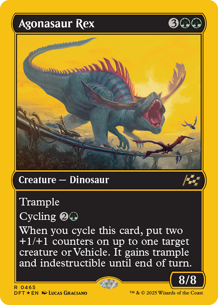 Agonasaur Rex (First-Place Foil) [Aetherdrift] - Destination Retro