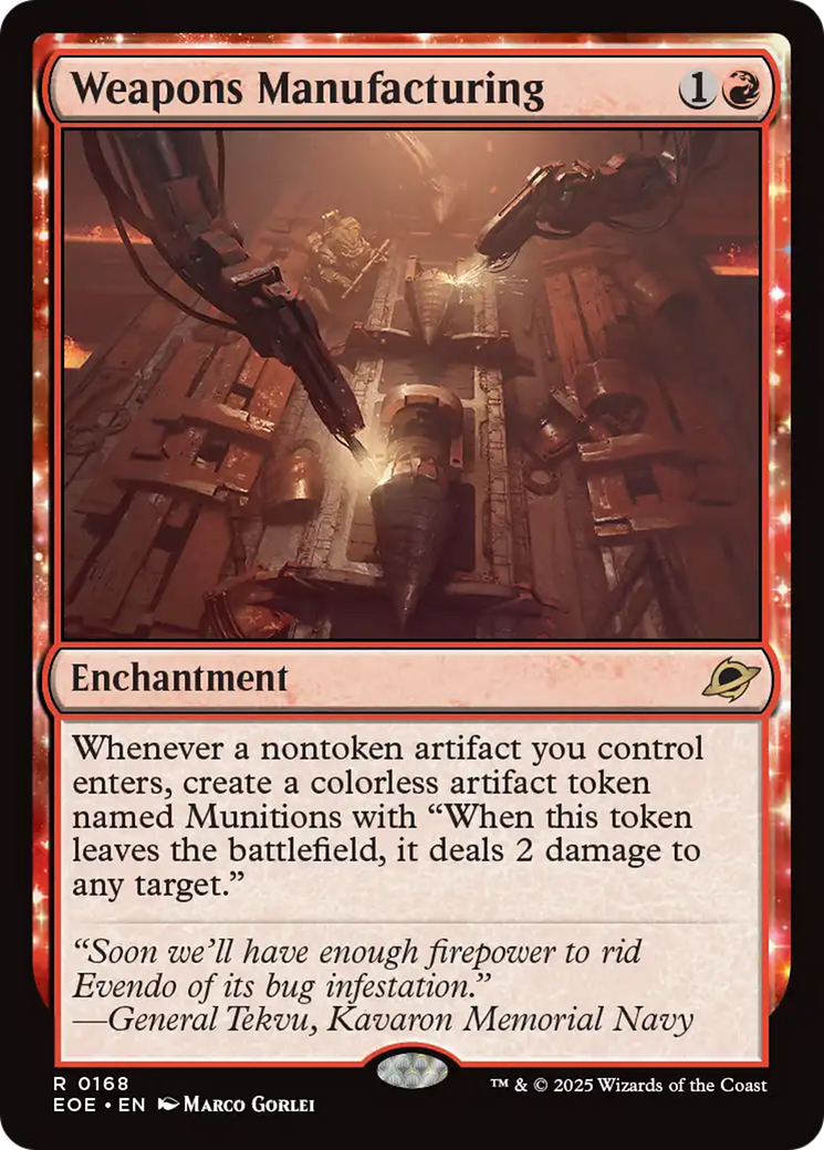 Weapons Manufacturing [Edge of Eternities] - Destination Retro