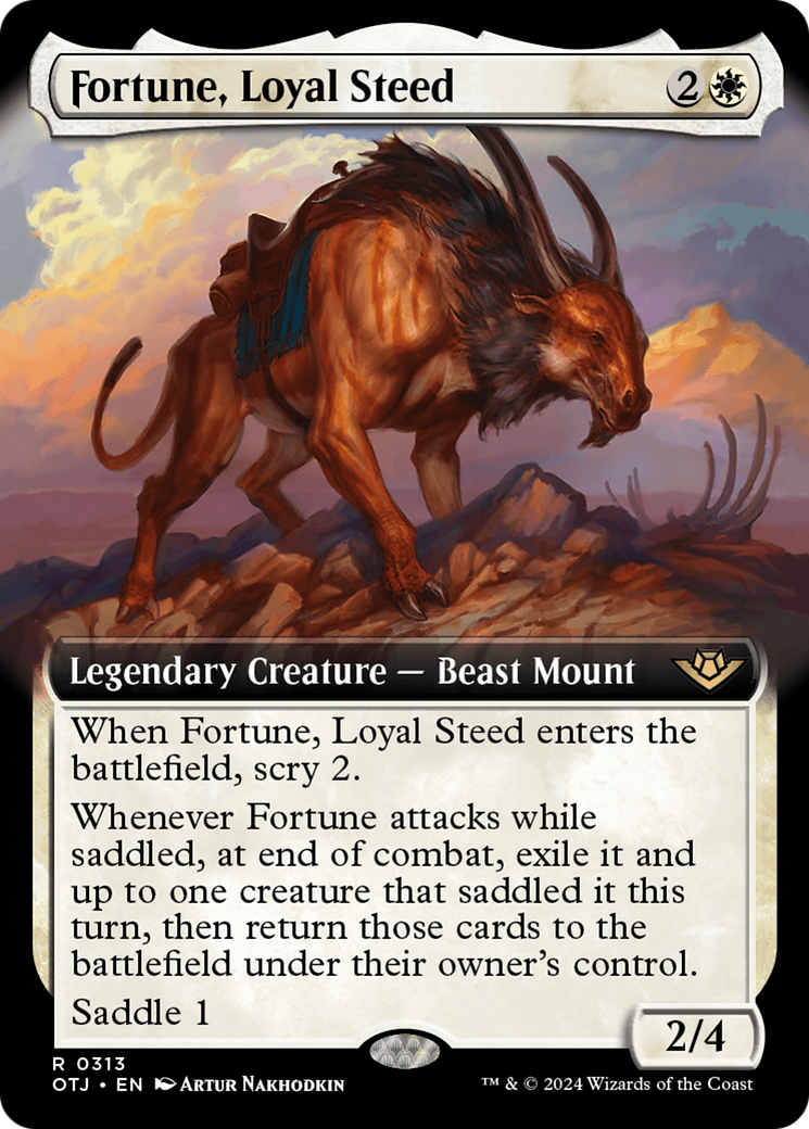 Fortune, Loyal Steed (Extended Art) [Outlaws of Thunder Junction] - Destination Retro
