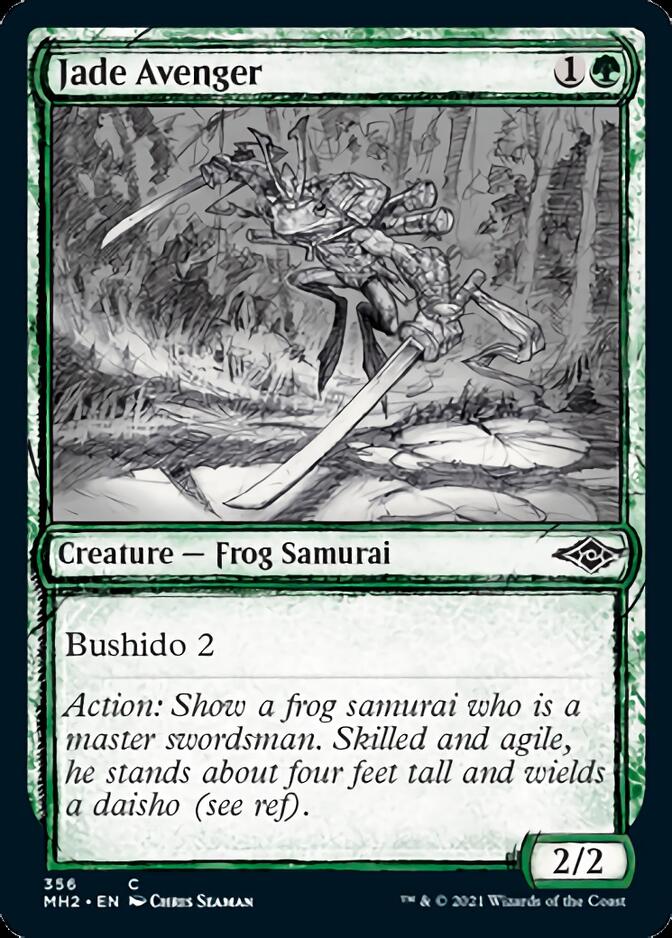 Jade Avenger (Sketch) [Modern Horizons 2] - Destination Retro