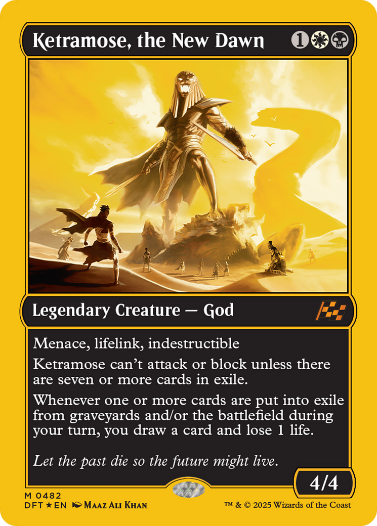 Ketramose, the New Dawn (First-Place Foil) [Aetherdrift] - Destination Retro