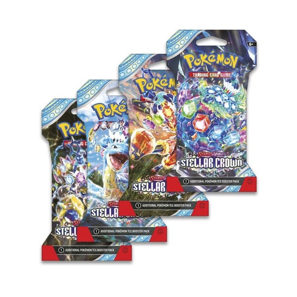 Pokemon TCG: Scarlet & Violet-Stellar Crown Sleeved Booster Pack (Assorted Pack Art)  (Available September 13th)