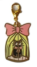 NightK - Caged Kitty -  Enamel Charm - Destination Retro