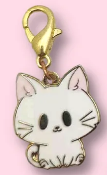NightK - Cute Kitty -  Enamel Charm - Destination Retro