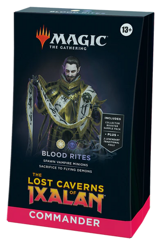 MTG - THE LOST CAVERNS OF IXALAN - COMMANDER DECK - BLOOD RITES - Destination Retro