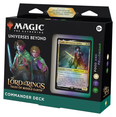 MTG - THE LORD OF THE RINGS: TALES OF MIDDLE-EARTH - COMMANDER DECK - FOOD AND FELLOWSHIP (AVAILABLE JUNE 16) - Destination Retro