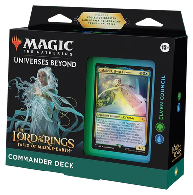 MTG - THE LORD OF THE RINGS: TALES OF MIDDLE-EARTH - COMMANDER DECK - ELVEN COUNCIL (AVAILABLE JUNE 16) - Destination Retro