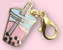 NightK - Pink Boba -  Enamel Charm - Destination Retro