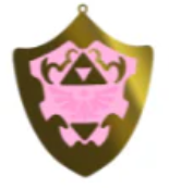 NightK - Legend of Shield Pink - Enamel Charm