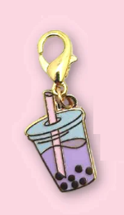 NightK - Purple Boba -  Enamel Charm - Destination Retro