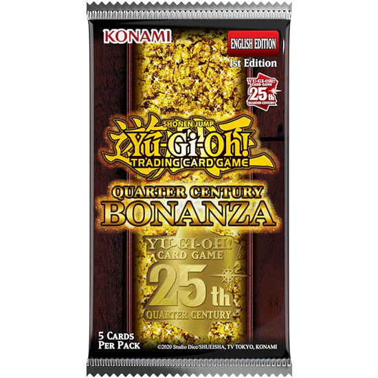 YU-GI-OH! - Quarter Century Bonanza - 1st Edition - Booster Pack (1ST EDITION) (AVAILABLE NOVEMBER 8TH)