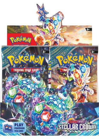 Pokémon TCG: Scarlet & Violet - Stellar Crown - Booster Box (Available September 13th) - Destination Retro