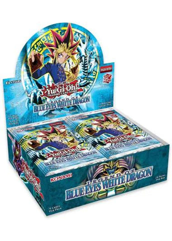 YU-GI-OH! - LEGEND OF BLUE-EYES WHITE DRAGON - 25TH ANNIVERSARY EDITION -  BOOSTER BOX (AVAILABLE JULY 14) - Destination Retro