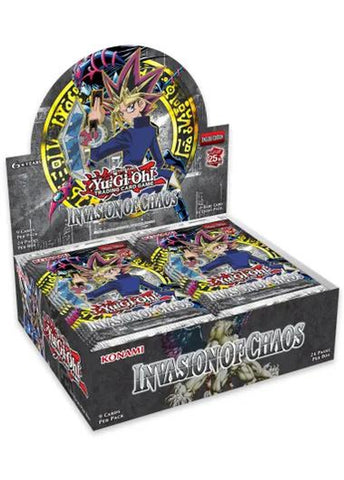YU-GI-OH! - INVASION OF CHAOS - 25TH ANNIVERSARY EDITION -  BOOSTER BOX (AVAILABLE JULY 14) - Destination Retro