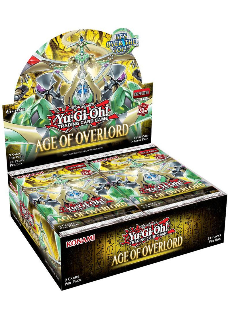 YU-GI-OH! - AGE OF OVERLORD - BOOSTER BOX (1ST EDITION) (AVAILABLE OCTOBER 20TH) - Destination Retro