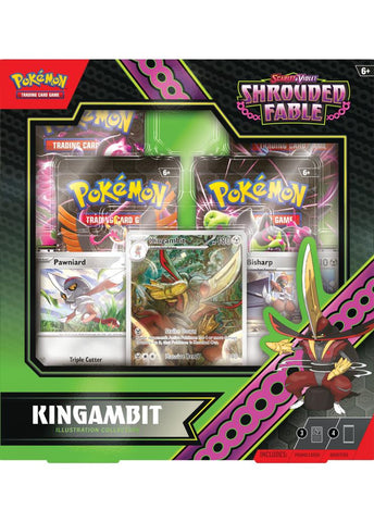 Pokemon TCG: Scarlet & Violet - Shrouded Fable - Illustration Collection - Kingambit (Available August 2) - Destination Retro