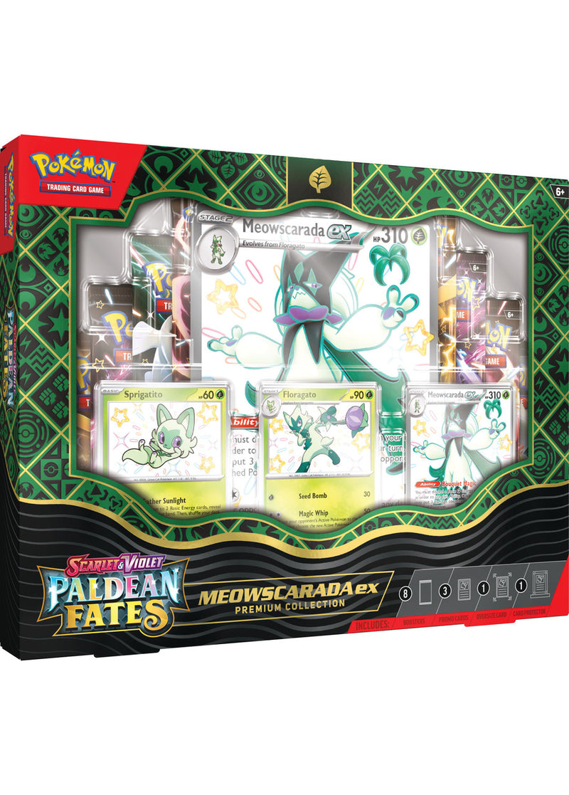 Pokémon TCG: Scarlet & Violet - Paldean Fates - Premium Collection - Meowscarada ex - Destination Retro
