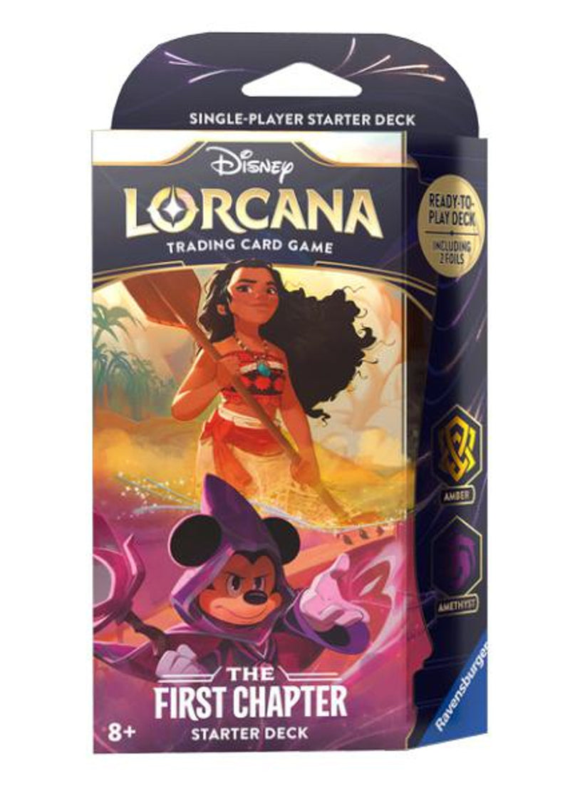 Disney Lorcana: The First Chapter - Starter Deck - Amber & Amethyst (Available August 18) - Destination Retro