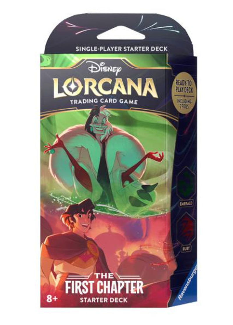 Disney Lorcana: The First Chapter - Starter Deck - Emerald & Ruby (Available August 18) - Destination Retro