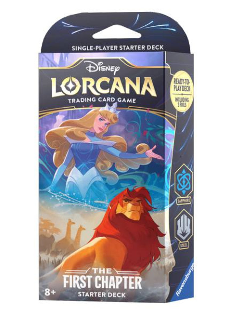 Disney Lorcana: The First Chapter - Starter Deck - Sapphire & Steel (Available August 18) - Destination Retro