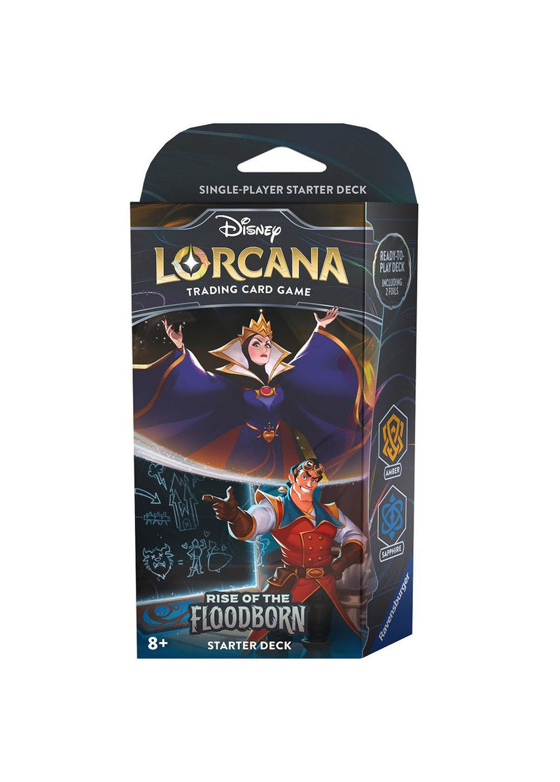 Disney Lorcana: Rise of the Floodborn - Starter Deck - Amber & Sapphire (Available November 17th) - Destination Retro