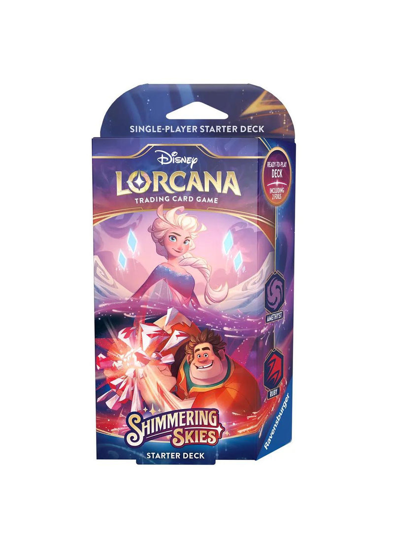 Disney Lorcana: Shimmering Skies - Starter Deck - Amethyst & Ruby