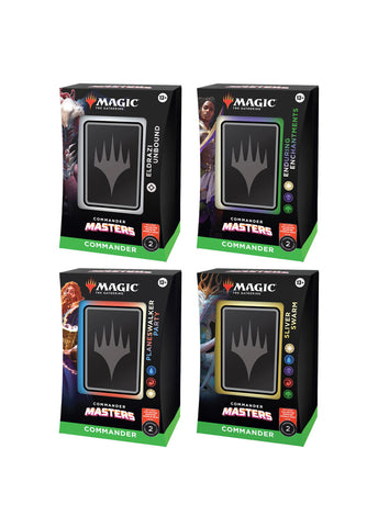 MTG - COMMANDER MASTERS - SET OF 4 COMMANDER DECKS (AVAILABLE AUGUST 4) - Destination Retro